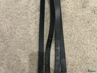 Sadeltillbehör hästutrustning Svarta stigläder 105 cm i Enhörna - Annons 1