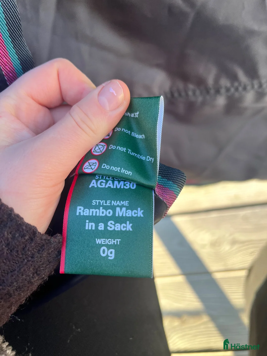 Täcken hästutrustning till salu: Rambo Mack in a Sack regntäcke - Annons 6
