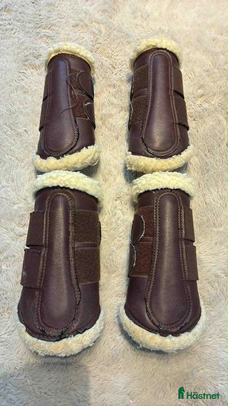 Benskydd hästutrustning 🤎 Bruna damasker med ludd – stl S 🤎 i Söderköping - Annons 2