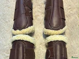 Benskydd hästutrustning 🤎 Bruna damasker med ludd – stl S 🤎 i Söderköping - Annons 2