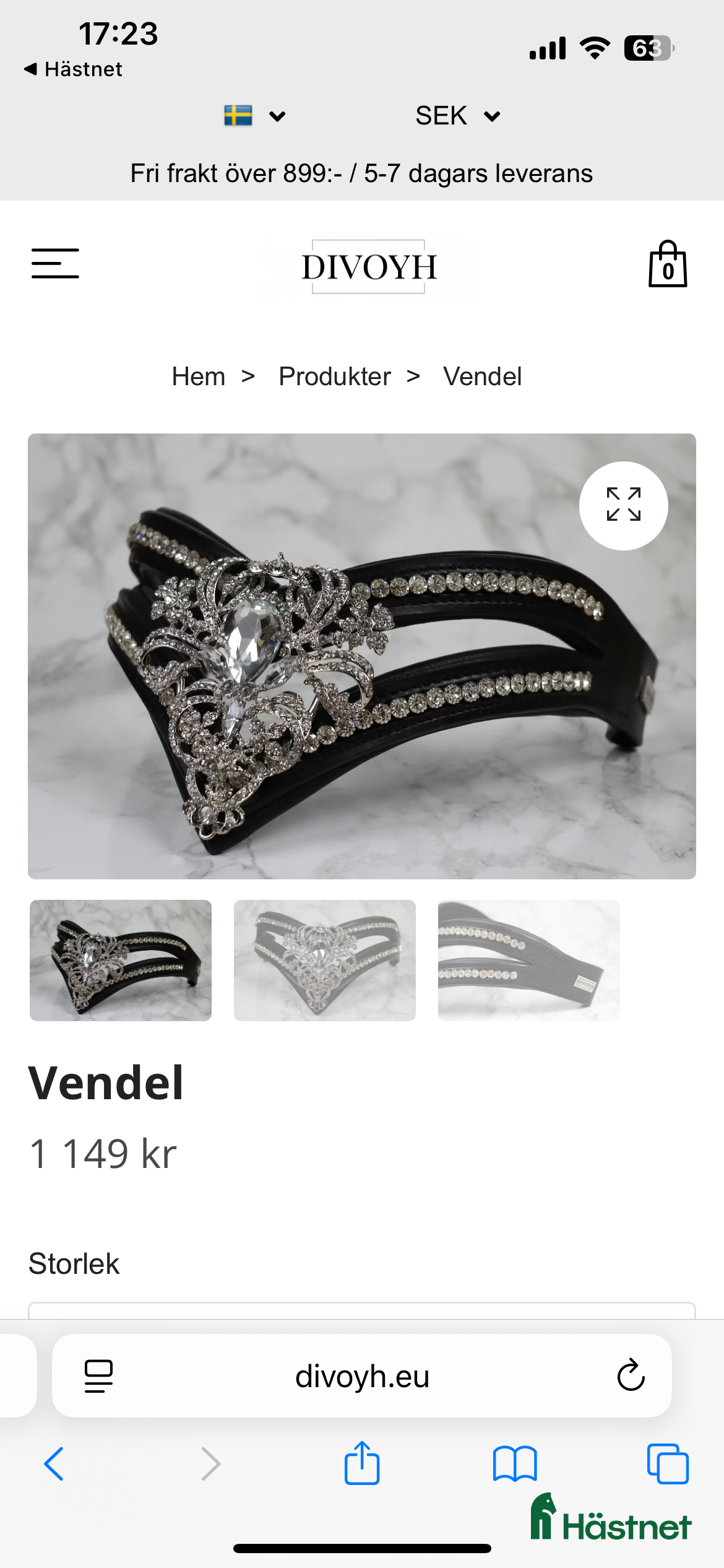 Träns hästutrustning till salu: Snygg divoyh pannband! i Arlöv - Annons 8