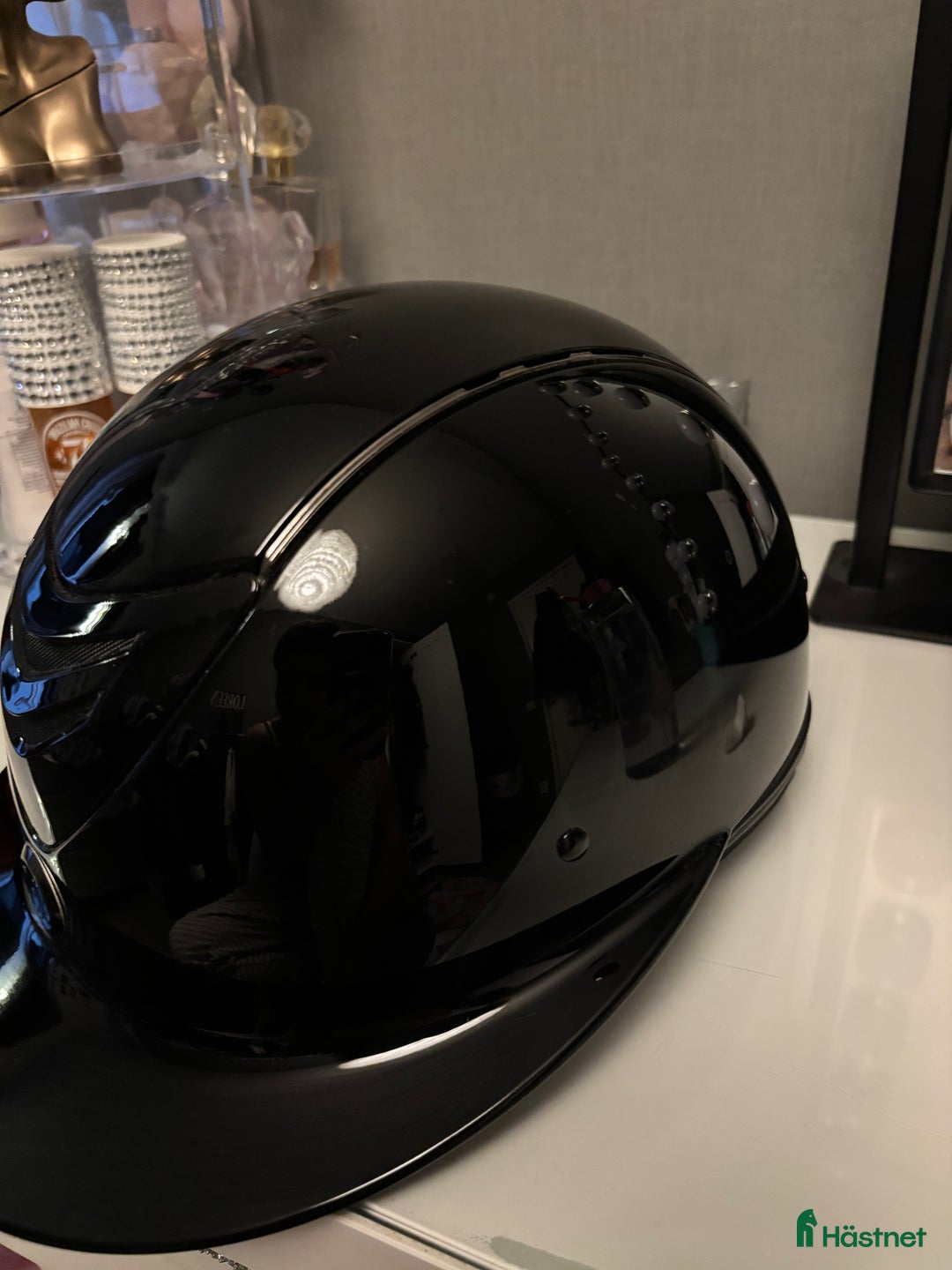 Hjälmar ryttarutrustning till salu: One k AVANCE GLOSSY CHROME - SVART i Eskilstuna - Annons 2