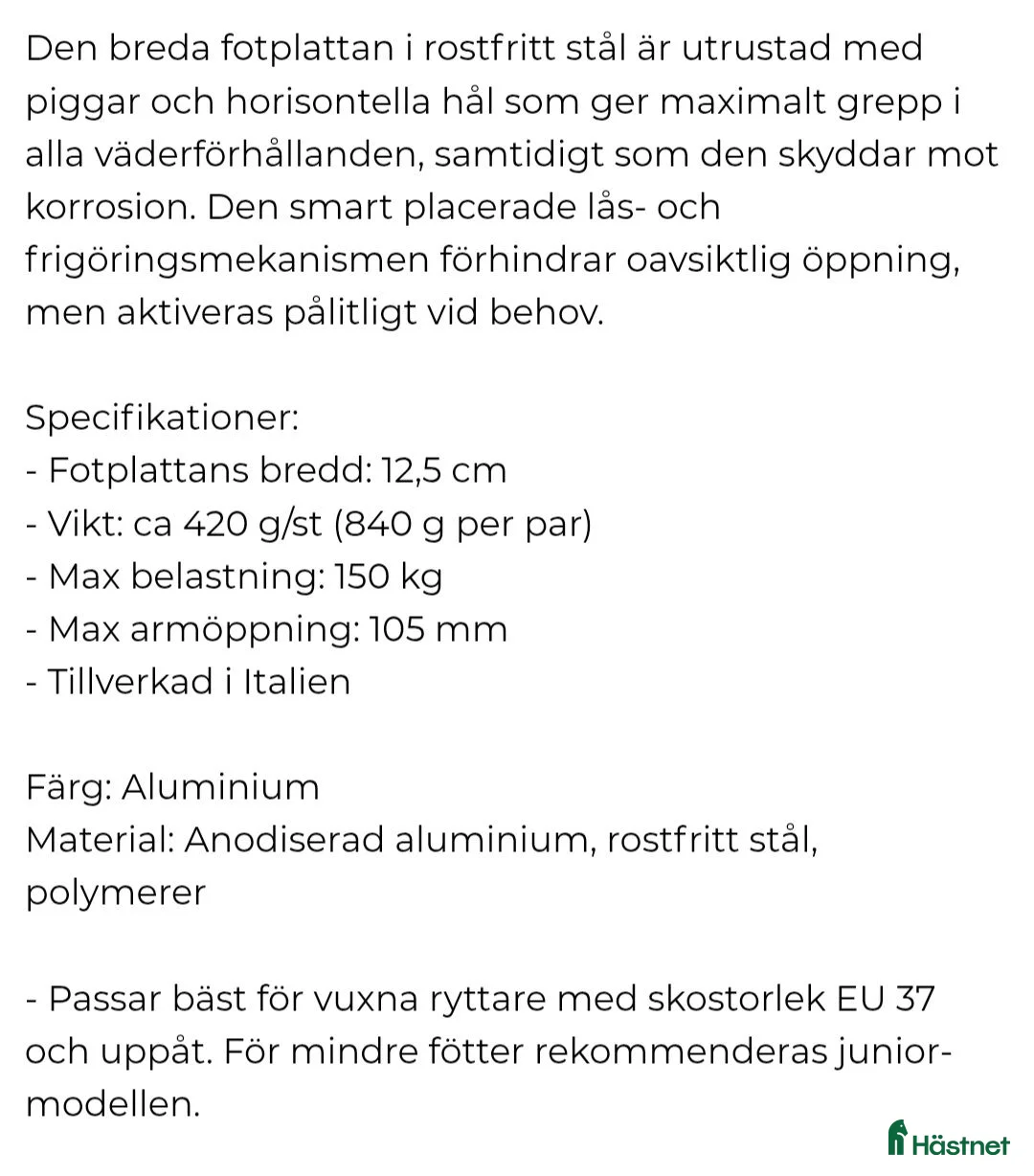 Sadeltillbehör hästutrustning till salu: Säkerhetsstigbygel - Annons 4