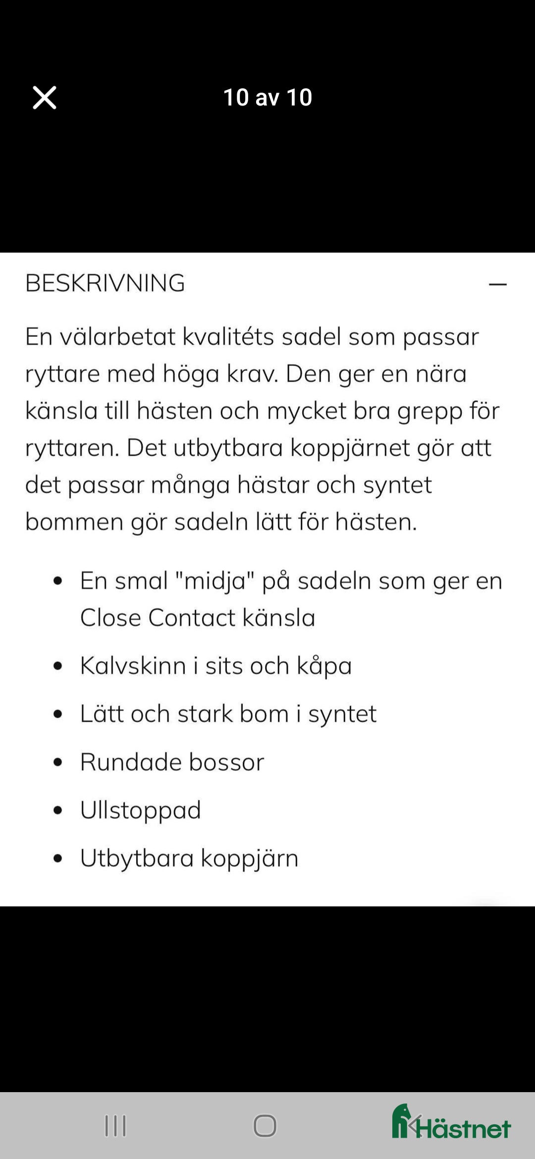 Sadlar hästutrustning till salu: Lippo Supreme Azzario 17,5' i Sollentuna - Annons 7