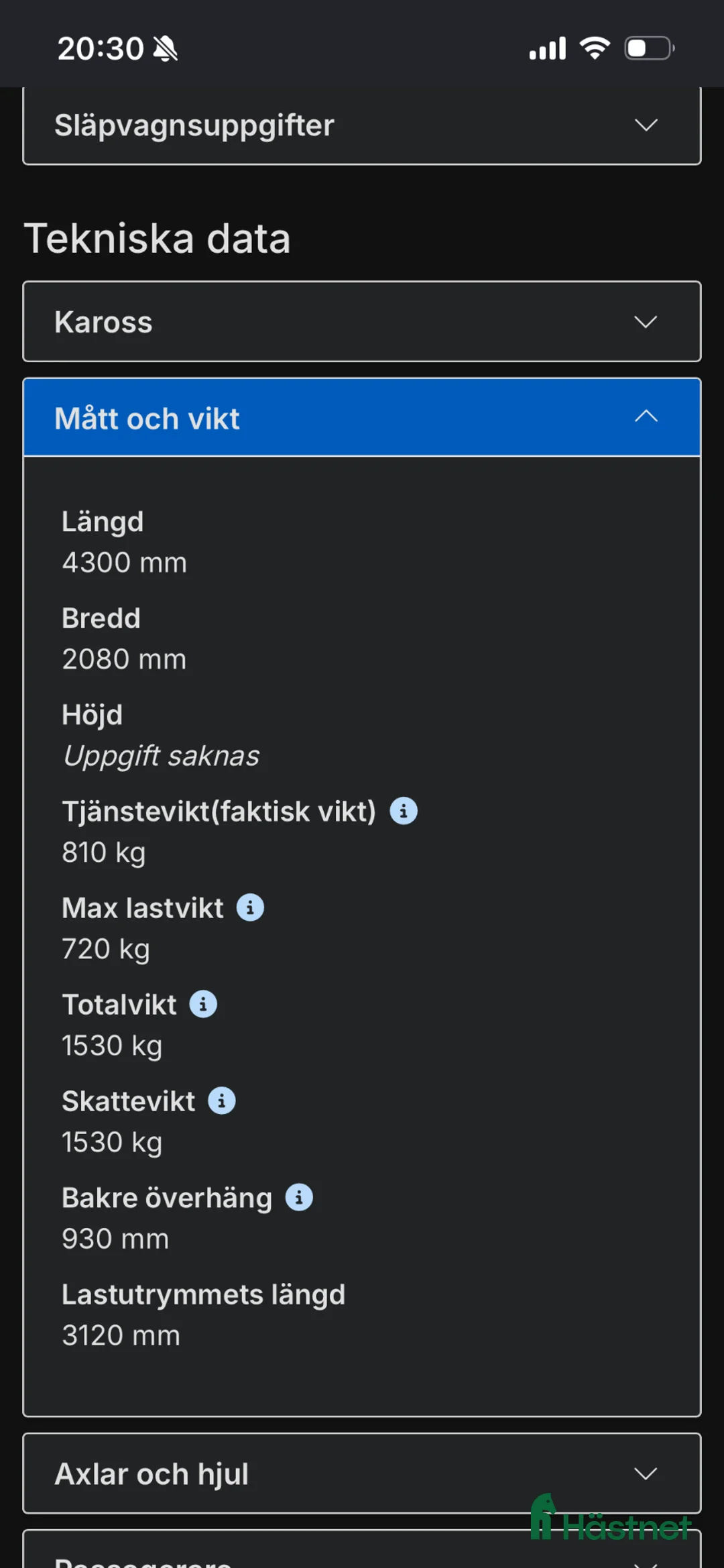 Hästtransporter  fordon & transport till salu: Henra Caliber 2007 - Annons 7