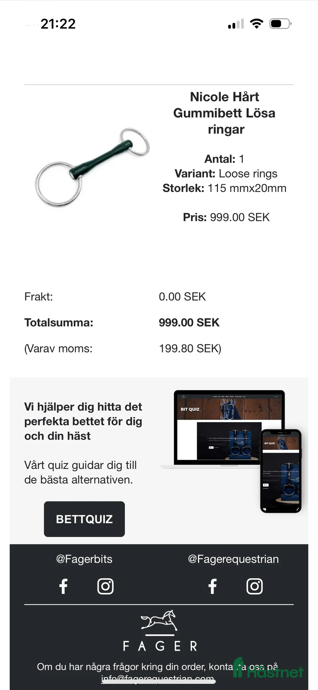 Bett hästutrustning till salu: Bett ❤️ i Örebro - Annons 2