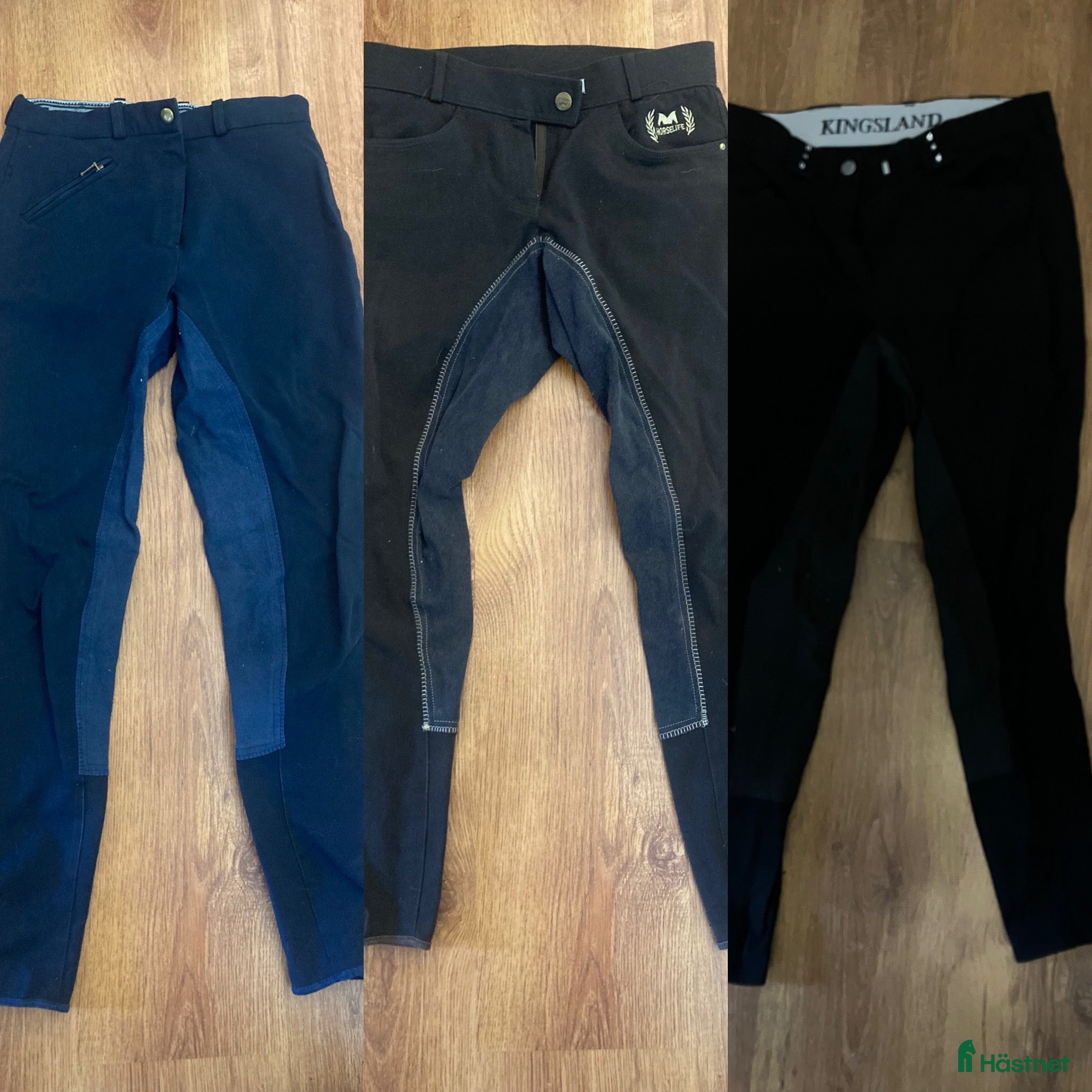 Ridbyxor ryttarutrustning till salu: Tre par helskodda ridbyxor  - Annons 11