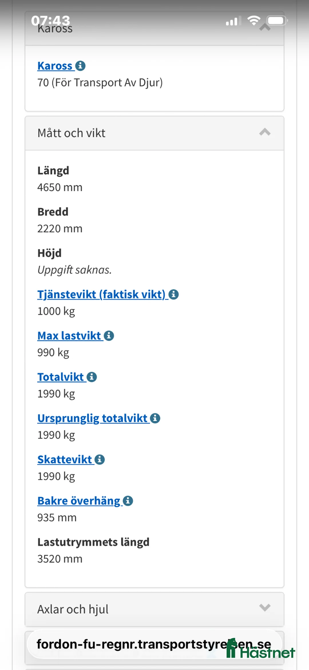 Hästtransporter  fordon & transport till salu: Hästtransport  i Vellinge - Annons 9