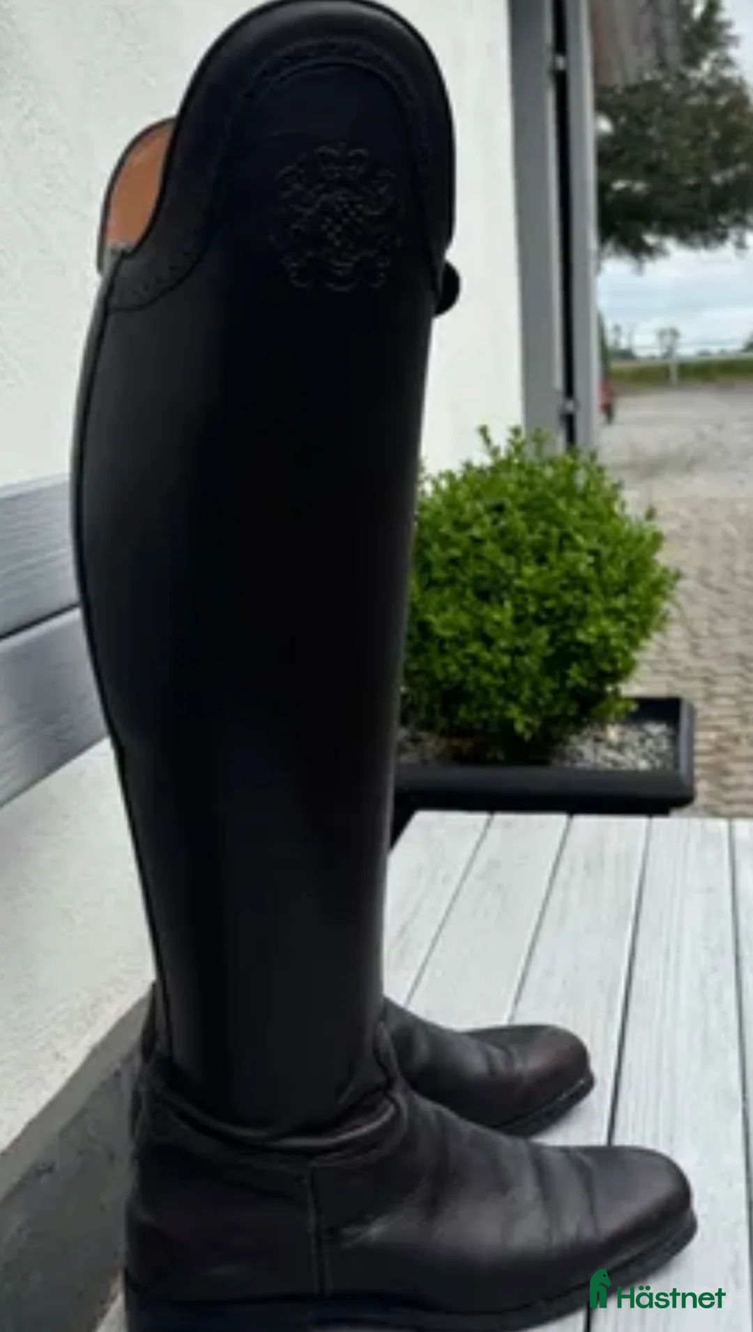 Ridstövlar ryttarutrustning till salu: Dressyrstövlar, 37, mörkbruna.  i Skivarp - Annons 2