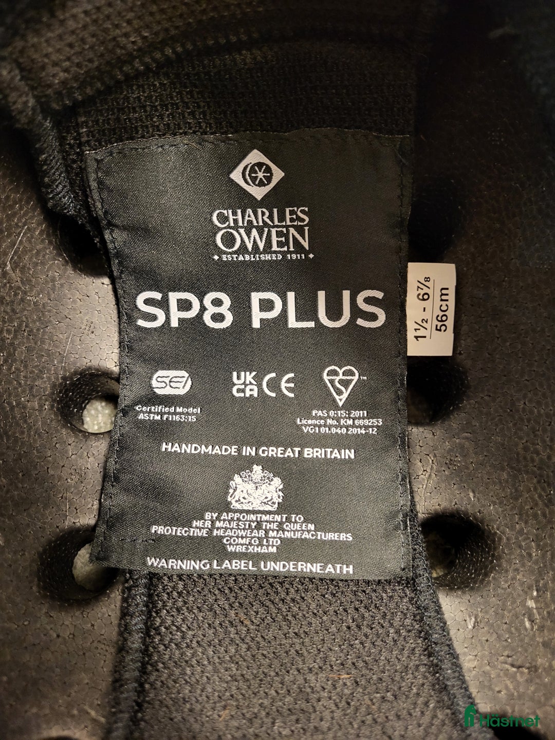 Hjälmar ryttarutrustning till salu: Charles owen sp8 plus i Boden - Annons 4