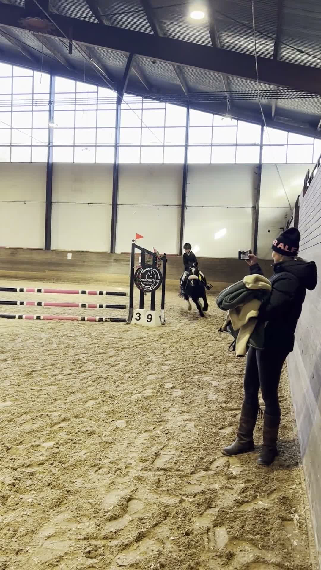Hoppning hästar till salu: Kul tävlingskompis - Pigg och otittig B-ponny  - Video 1
